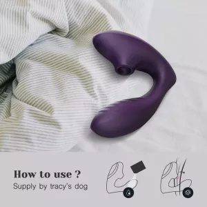 Tracy's Dog Clitoral Sucking Vibrator Purple DEEP LOVE