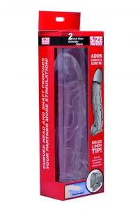 Size Matters Clear Extender Curved Penis Sleeve SCALA