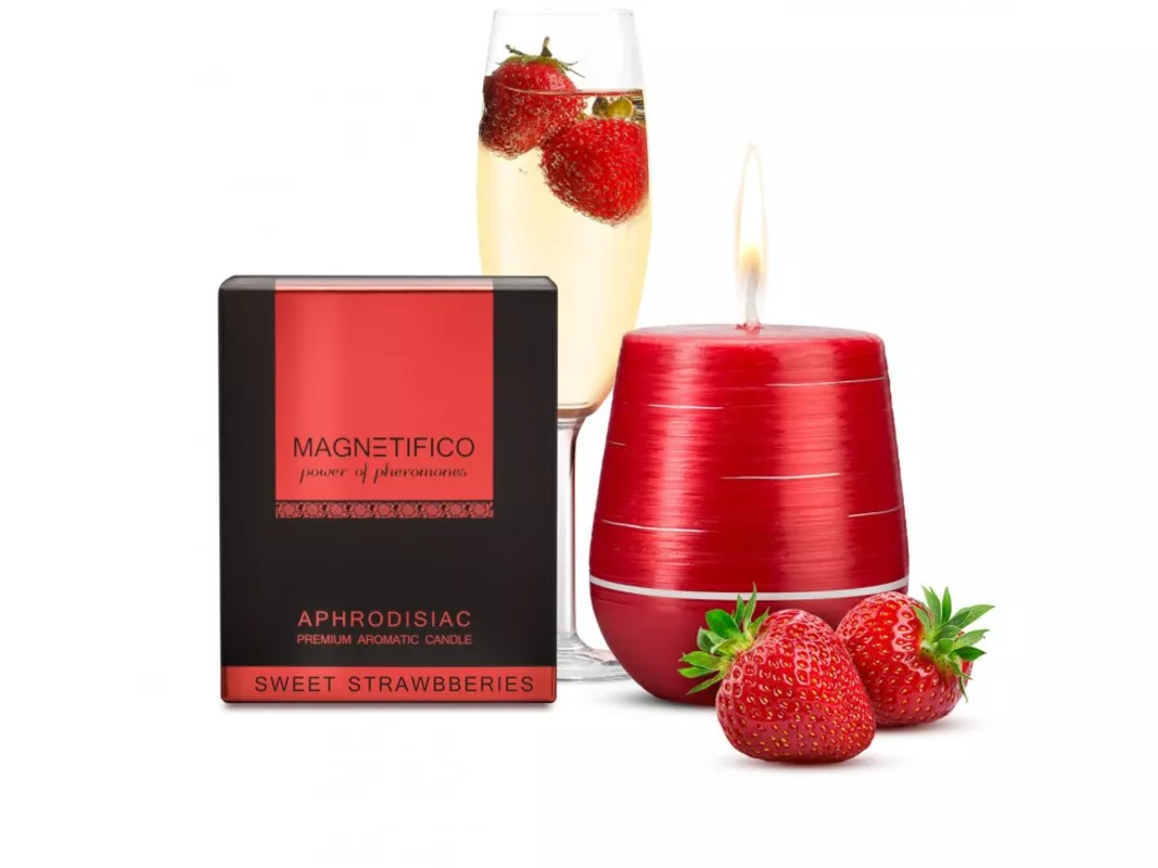 Magnetifico Aphrodisiac Candle Sweet Strawberries VALAVANI