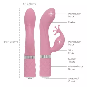 Pillow Talk Kinky Rabbit Vibrator Pink