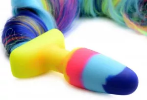 Rainbow Unicorn Anal Plug With Tail Tailz EASYTOYS