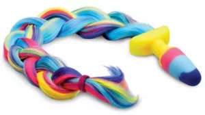 Rainbow Unicorn Anal Plug With Tail Tailz EASYTOYS