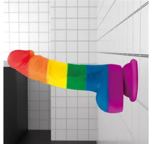 Lovetoy PRIDER LGBT rainbow dildo 8"