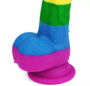 Lovetoy PRIDER LGBT rainbow dildo 8"