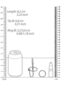 Ouch! Urethral Sounding Metal Plug with Ring