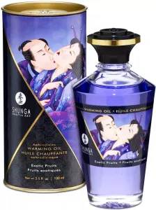 Shunga Oil Massage Heat Exotic Fruits 100ml