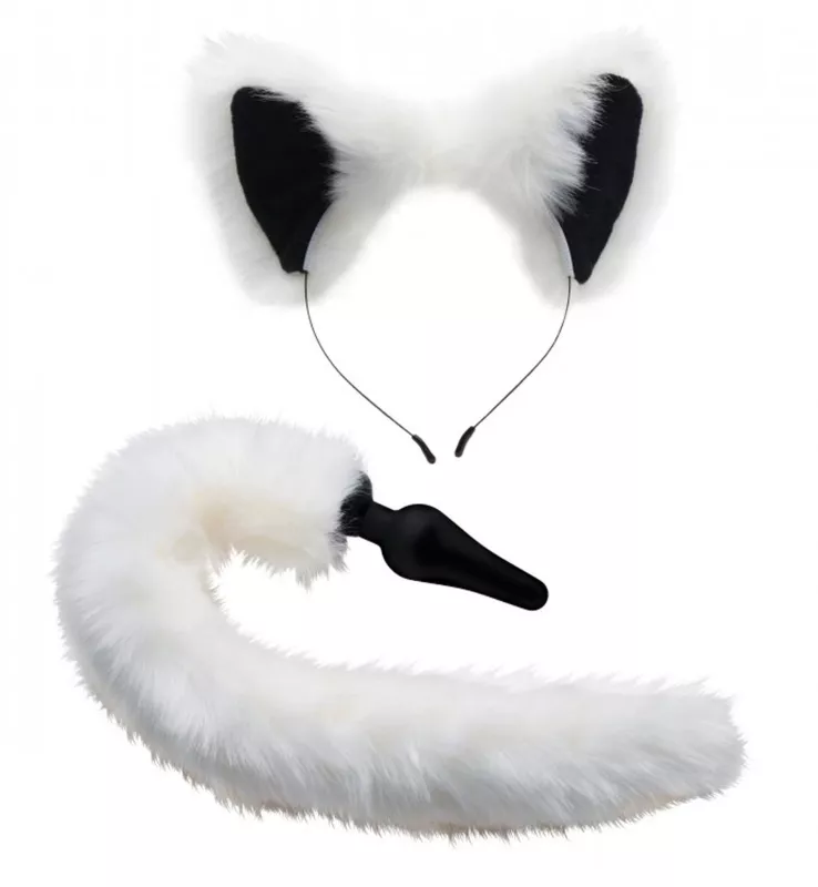 Tailz White Fox Tail and Ears Set EASYTOYS