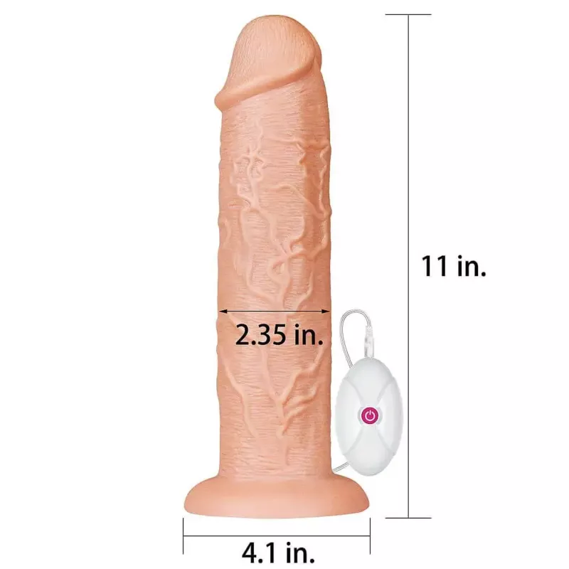 LoveToy Realistic Long Dildo 11"