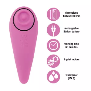 FeelzToys FemmeGasm Tapping & Tickling Vibrator Pink FEELZ TOYS