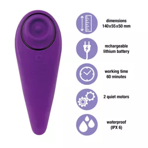 FeelzToys FemmeGasm Tapping & Tickling Vibrator Purple FEELZ TOYS