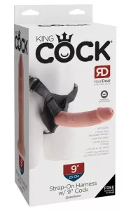 King Cock Strap-on Harness with 9 Inch