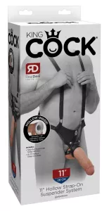 Pipedream King Cock 11" Hollow Strap-On Suspender System