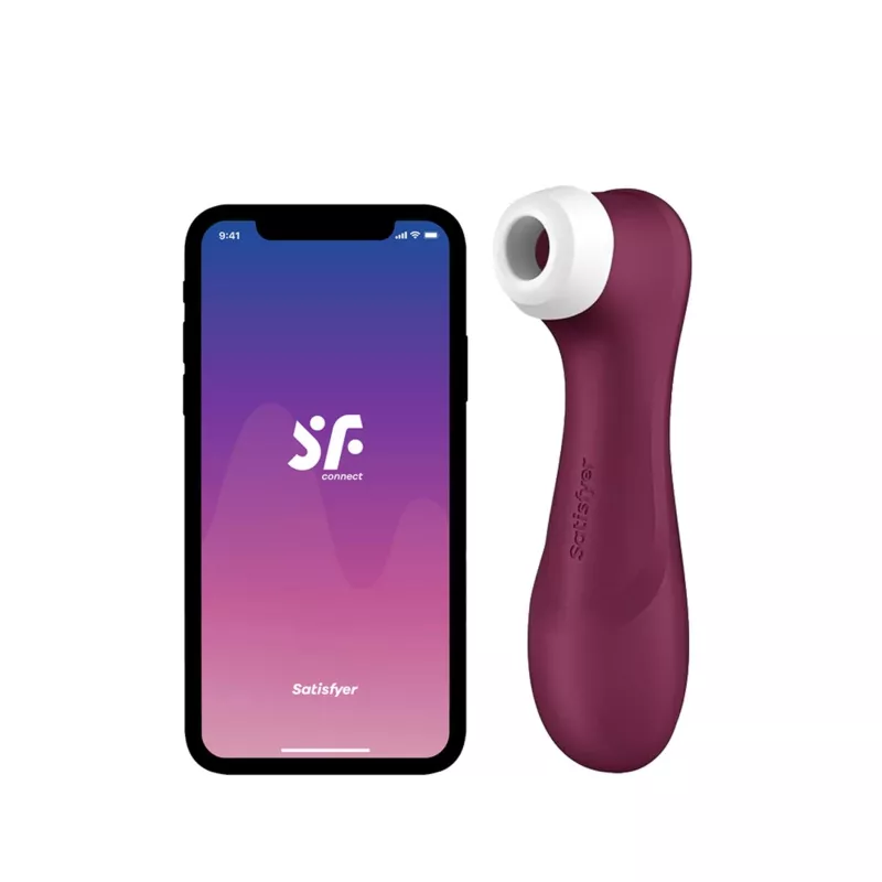 Satisfyer Pro 2 Generation 3 with Liquid Air Technology, Vibration and Bluetooth App Wine Red