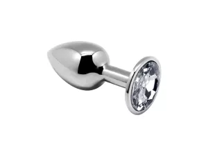 Alive Mini Metal Butt Plug Anal Pleasure White L SILEXD