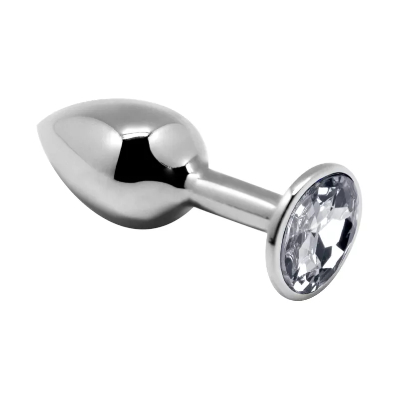 Alive Mini Metal Butt Plug Anal Pleasure White L SILEXD