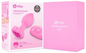 b-Vibe Vibrating Heart Plug S/M Pink