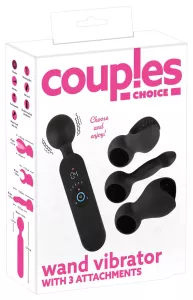 Couples Choice Wand Vibrator with 3 Attachments ORION