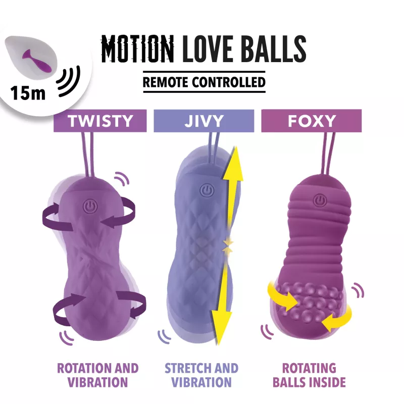 FeelzToys Remote Controlled Motion Love Balls Foxy FEELZ TOYS