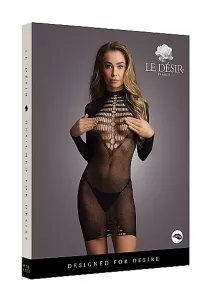 Le Désir Long Sleeve Fishnet Dress LE DESIR