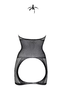 Le Désir Peek-A-Boo Fishnet Dress Black LE DESIR