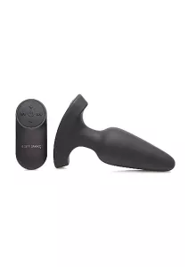 Booty Sparks Laser Fuck Me Medium Anal Plug with Remote Control Black MASTER SERIES