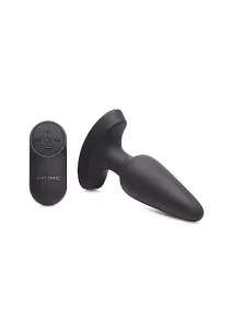 Booty Sparks Laser Fuck Me Medium Anal Plug with Remote Control Black MASTER SERIES