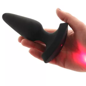 Booty Sparks Laser Fuck Me Medium Anal Plug with Remote Control Black MASTER SERIES