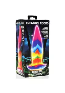 Creature Cocks Glow in the Dark Unicorn Tongue Silicone Dildo MASTER SERIES