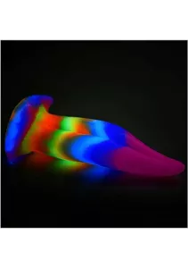 Creature Cocks Glow in the Dark Unicorn Tongue Silicone Dildo MASTER SERIES