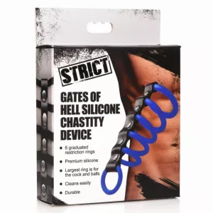 Gates of Hell Chastity Device - Black STRICT