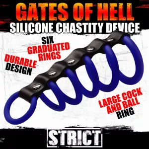 Gates of Hell Chastity Device - Black STRICT