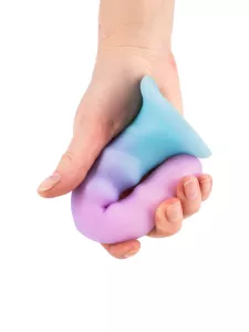 Lola Flow Unicorn silikonové dildo s vroubky 17 cm LOLA GAMES