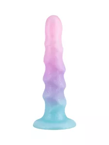 Lola Flow Unicorn silikonové dildo s vroubky 17 cm