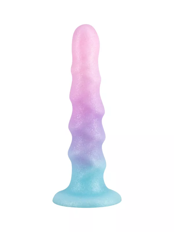 Lola Flow Unicorn silikonové dildo s vroubky 17 cm LOLA GAMES