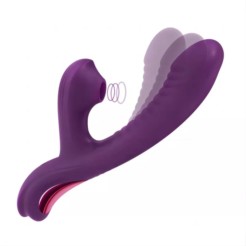 Tracy's Dog Beta Rabbit Vibrator 3in1 Purple TRACY DOG