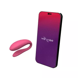 We Vibe Sync Lite smart rechargeable radio couple pink