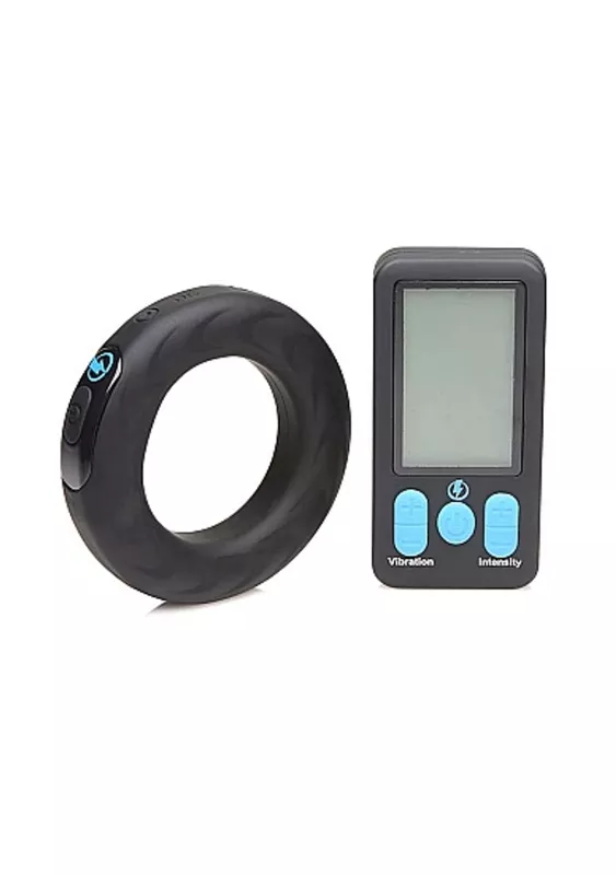 Zeus Electrosex E-Stim Pro Silicone Cock Ring Vibe with Remote XR BRANDS