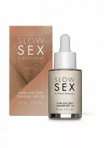 Bijoux Indiscrets Slow Sex Hair And Skin Shimmer Dry Oil 30ml