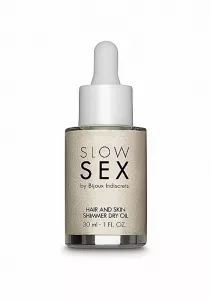 Bijoux Indiscrets Slow Sex Hair And Skin Shimmer Dry Oil 30ml