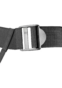 Ouch! Twisted Hollow Strap-on 8" 20cm Gunmetal