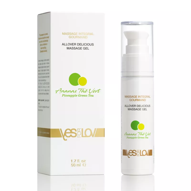 YESforLOV Allover Delicious Massage Gel Pineapple Green Tea 50ml