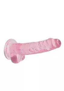 RealRock Realistic Dildo with Balls 17 cm Pink SHOTS TOYS