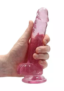 RealRock Realistic Dildo with Balls 17 cm Pink SHOTS TOYS