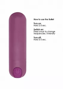 Shots Be Good Tonight 10 Speed Rechargeable Bullet Purple SHOTS TOYS