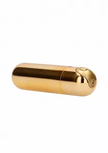 Shots Be Good Tonight 10 Speed Rechargeable Bullet Gold SHOTS TOYS