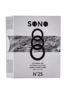 Sono No.25 Cockring Set Black SHOTS TOYS