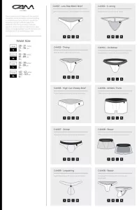 BL4CK by C4M Snap Ergonomic Brief CUT4MEN