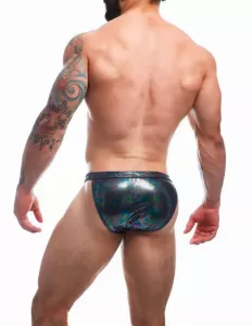 C4M Emerald Clip Tanga Brief Black CUT4MEN