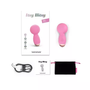 Love to Love Itsy Bitsy Mini Wand Vibrator Pink LOVELY PLANET