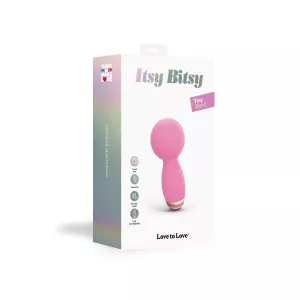 Love to Love Itsy Bitsy Mini Wand Vibrator Pink LOVELY PLANET